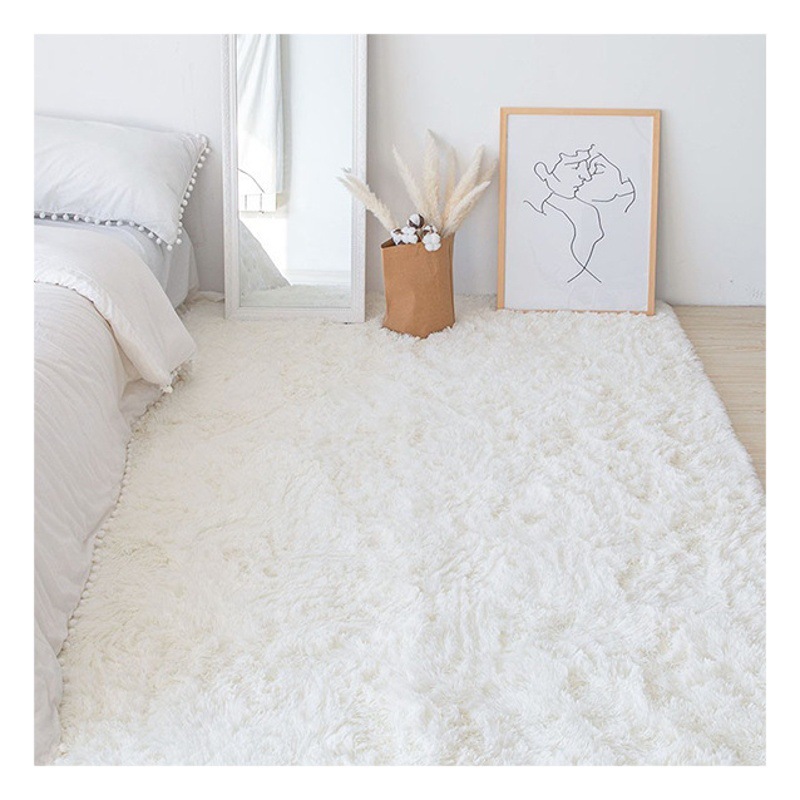 Scandinavian Ins Carpet Home Plush Blanket Sofa Room Living Room Wholesale Silk Wool Girl's Bedroom Bedside Mat