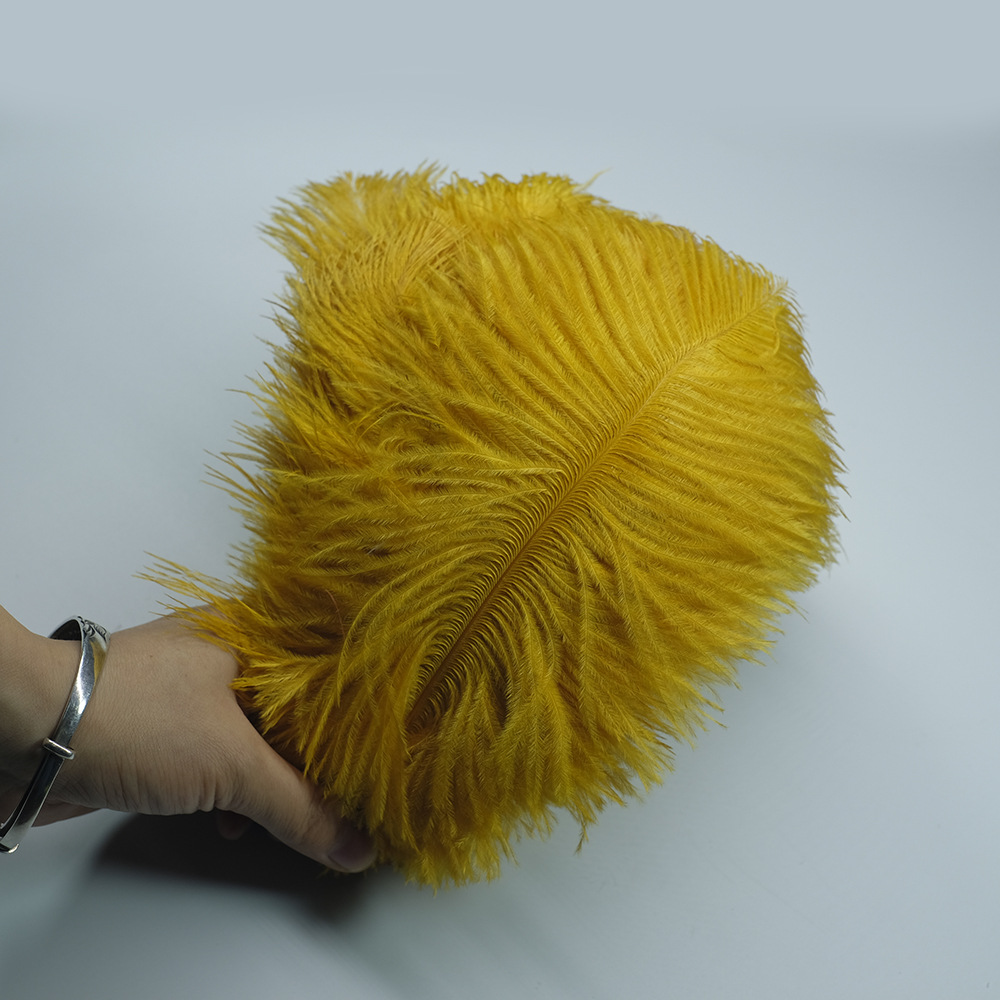 Picture of Color in stock 20-25cm ostrich feather flower home flower arrangement wedding decoration accessories ostrich feather wholesale