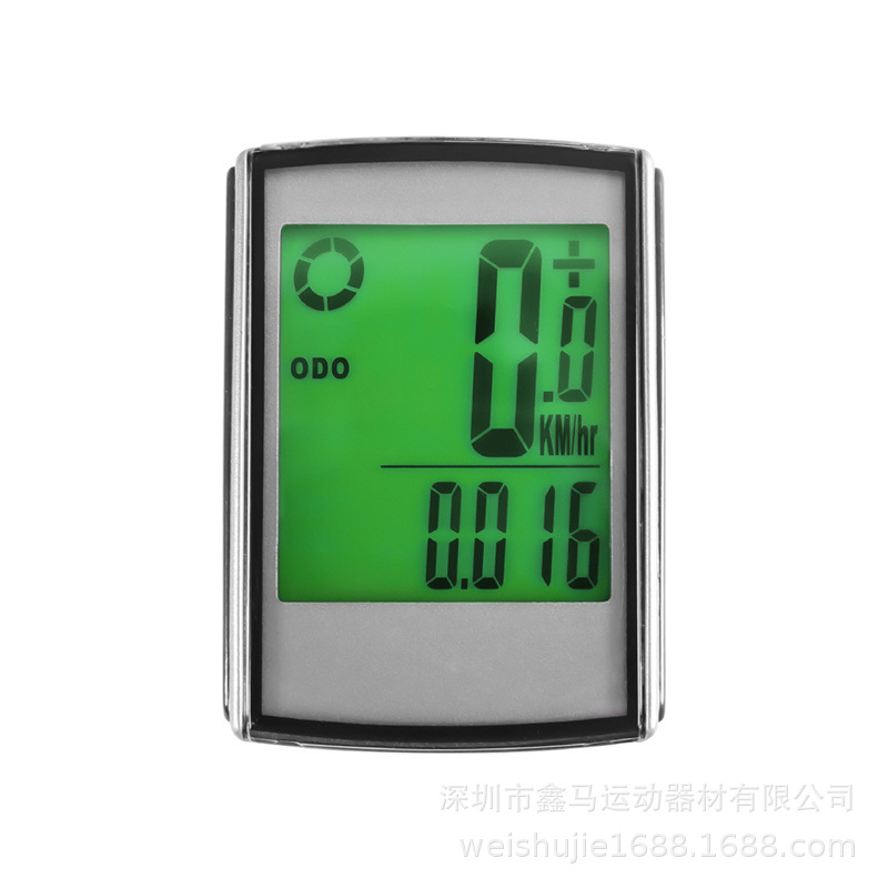 Outdoor Cycling equipment luminous mountain bike mileage speedometer large screen wireless waterproof bicycle code meter