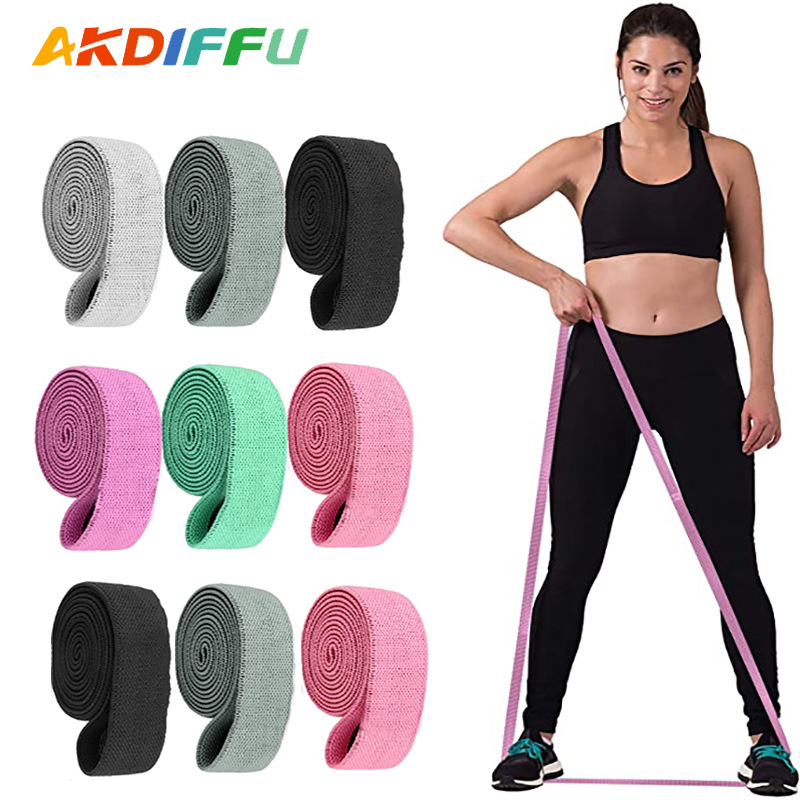 New Yoga Belt Fitness Women's Tension Belt Fitness Pilates Stretch Stretch Belt Hip Training Hip Ring Resistance Belt