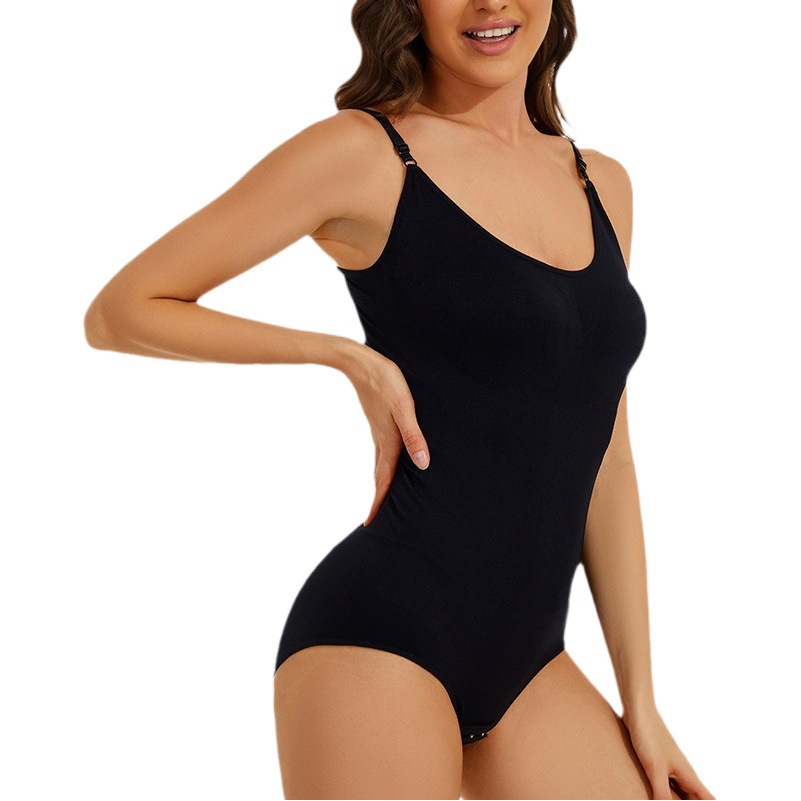 Cross-border Independent Station Body Shaping One-piece Underwear Europe and America Plus Size Sexy Underwear Dress Belly Tinting Body Sling Bra