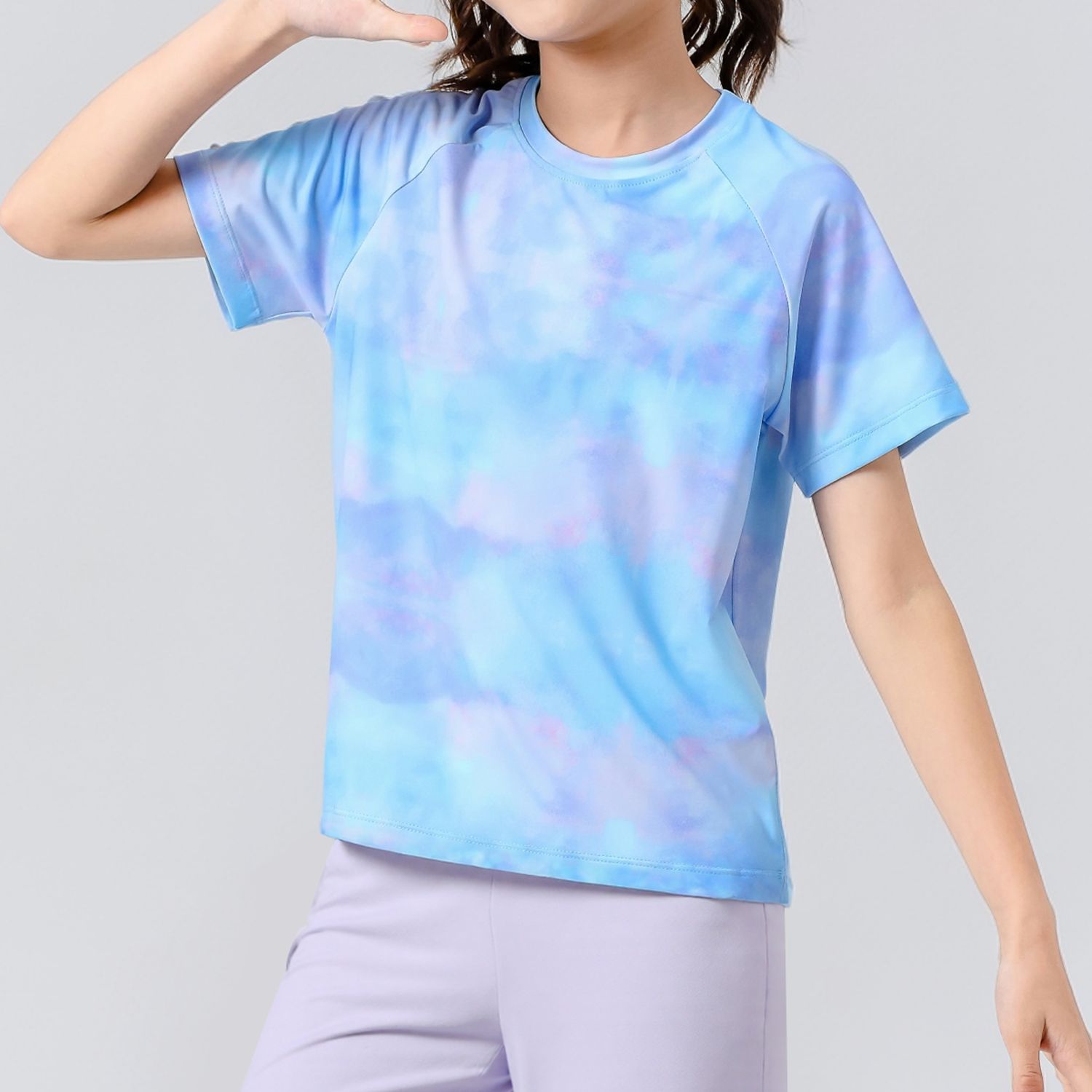 2025 Kidsren's Quick-Drying Sports T-Shirt Outdoor Sports Summer Short-Sleeved Bottoming Shirt Running Training Camouflage Suit