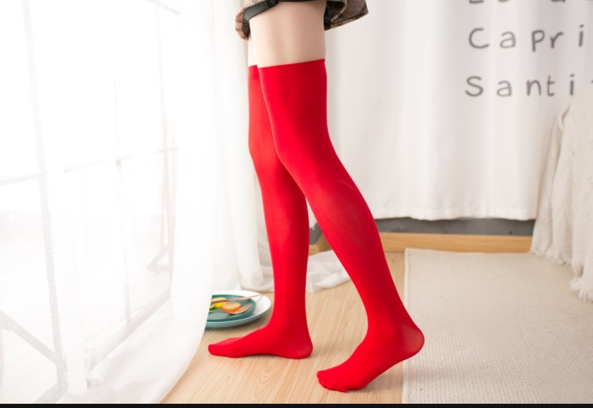 Picture of JK Japanese Velvet Over-the-Knee Socks Student Thigh Socks Mid-high Stockings Plus Stockings Spring and Autumn Women's High Stockings