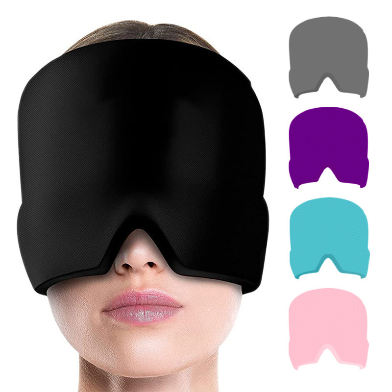 Picture of Cross-Border Hot-Selling Hydrogel Ice Compress Head Cover, Cooling Hot and Cold Compress Headgear, Stretchable Physiotherapy Care Eye Mask