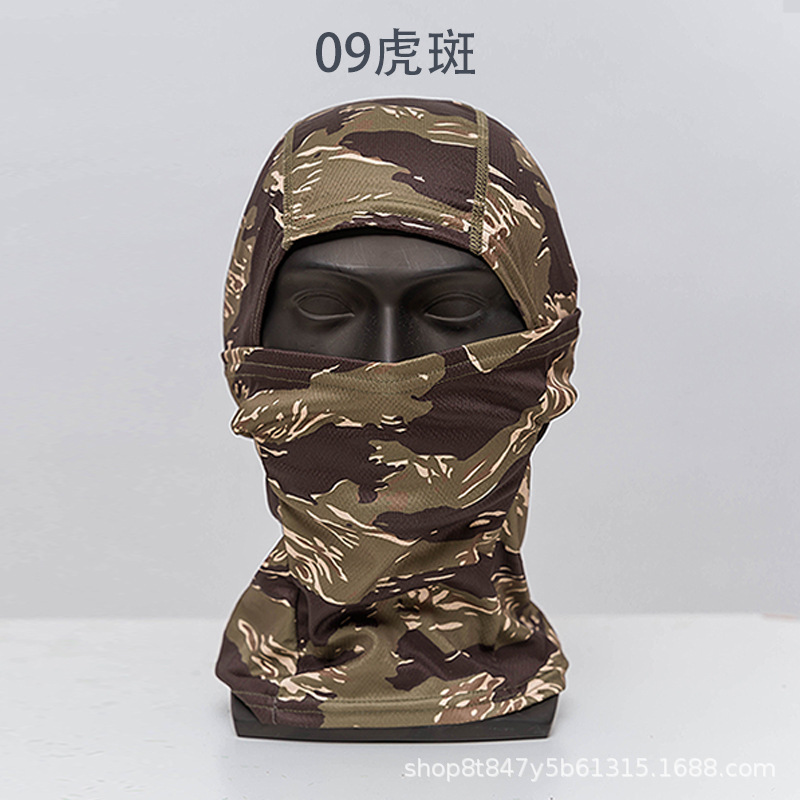 Picture of Cross-Border Summer Sun Protection Mask, Outdoor Cycling Dustproof Camouflage Headgear, Tactical Single-Hole Headgear, Headscarf for Fishing