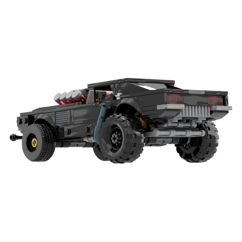 MOC Building Blocks Compatible with Lego Dodge Challenger Cyberpunk Edition Assembled Model speed Series 8 Car Male