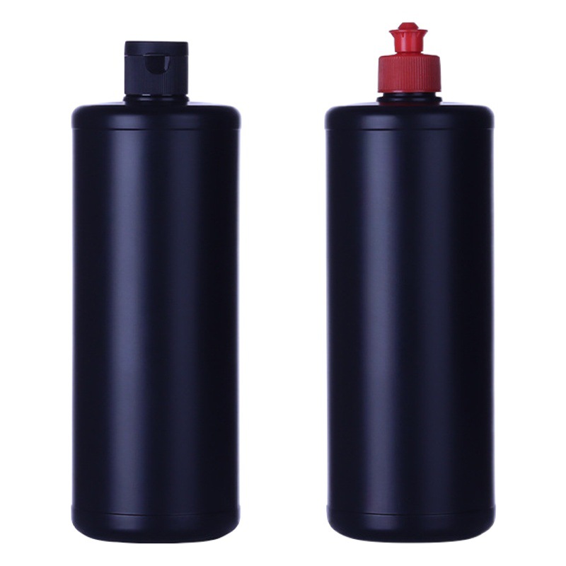 1L small mouth bottle PE plastic bottle car polishing wax soft mud supplies stretch cover pointed mouth cover flip squeeze bottle