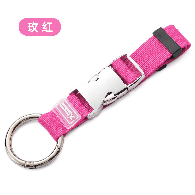 Picture of Luggage Hanging Buckle Safety Fixing Strap Backpack External Hanging Strap Packing Strap Suitcase Strapping Strap Metal Hanging Strap