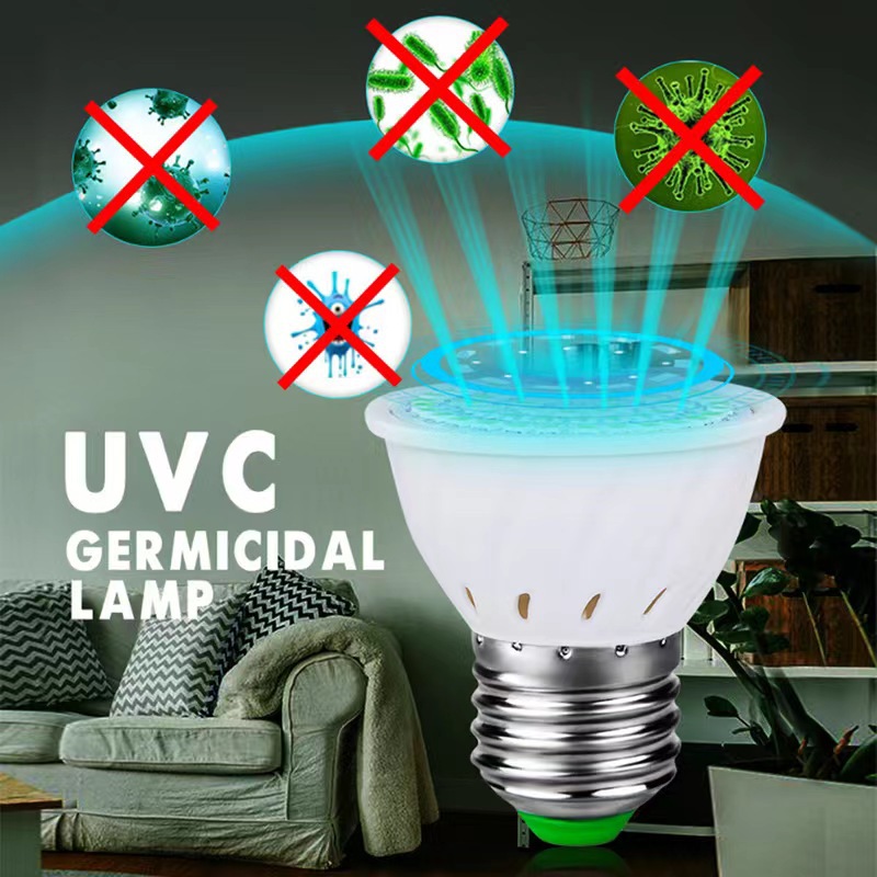 E27Gu10E14 Head Uv Led Corn Germicidal Lamp 395 Ultraviolet Sterilization and Disinfection Spotlight E27Gu10 Mite Removal