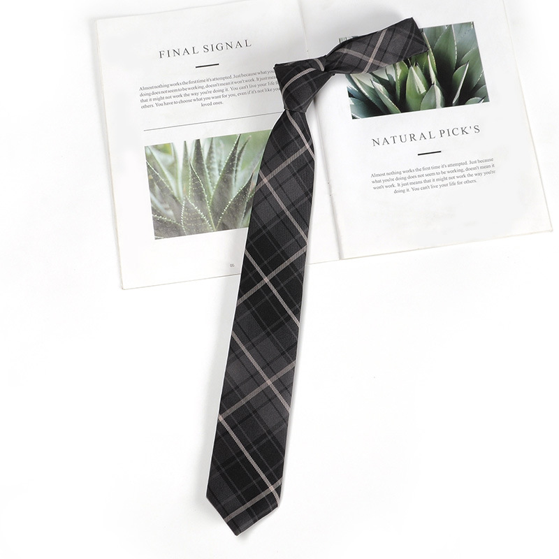Picture of Dk Student Tie Japanese Jk College Style Plaid No-Sew Shirt Couple Tie Bow Tie Women in Stock Wholesale