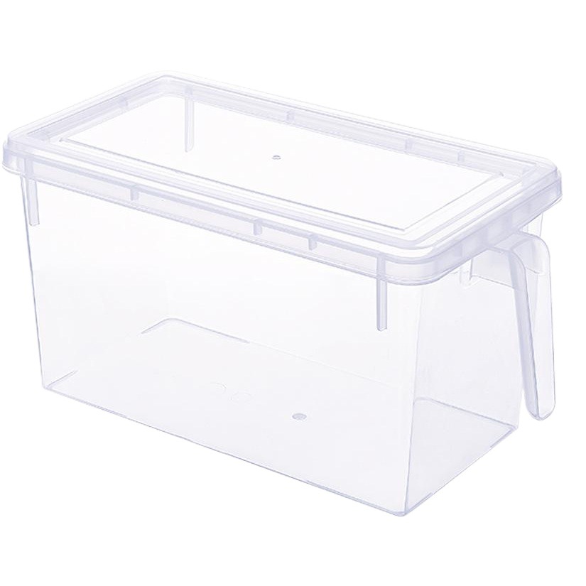 Japanese-style refrigerator crisper with handle multi-grain jar fruit and vegetable plastic stackable storage box with lid