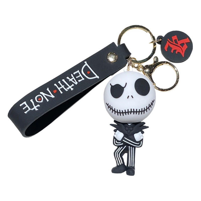 Christmas Night Cry Halloween Keychain Pumpkin Skull Cartoon Doll Car Keys Party Gift Pendant