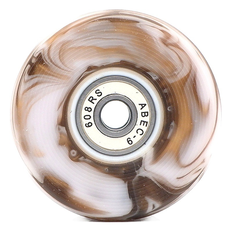 Double-row roller skates PU high elastic shock absorption mixed color wheel four-wheel skates non-luminous wheel roller skate universal wheel