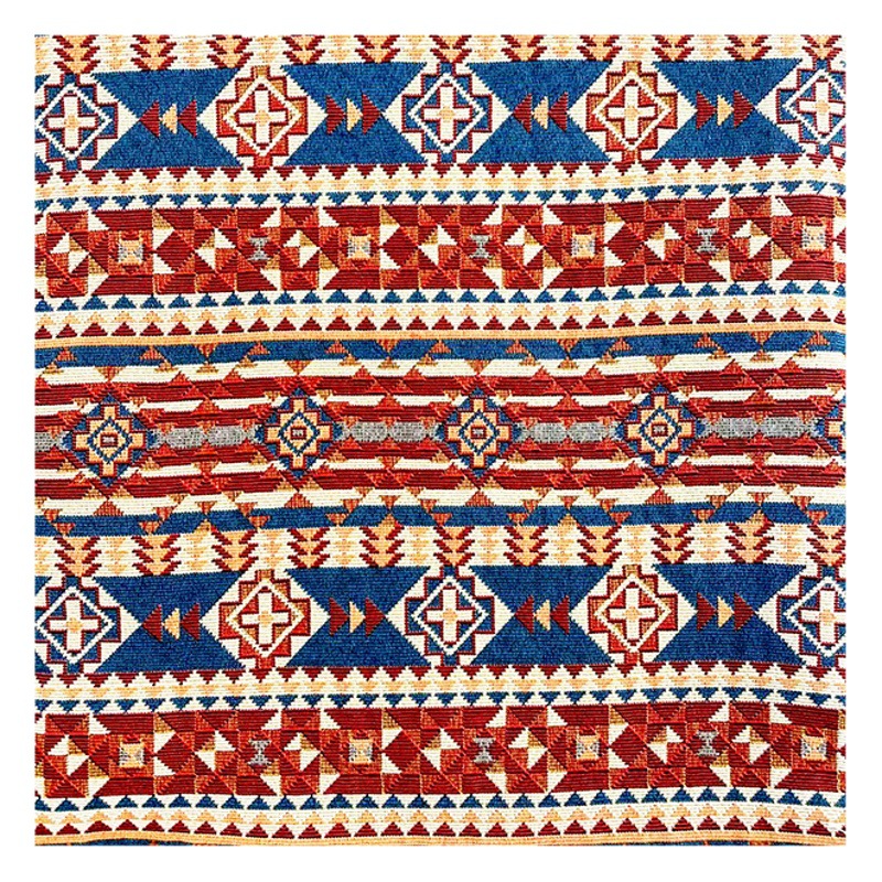 Ethnic style yarn-dyed jacquard cloth geometric stripes home fabric tablecloth sofa cloth decorative cloth for clothes in stock wholesale