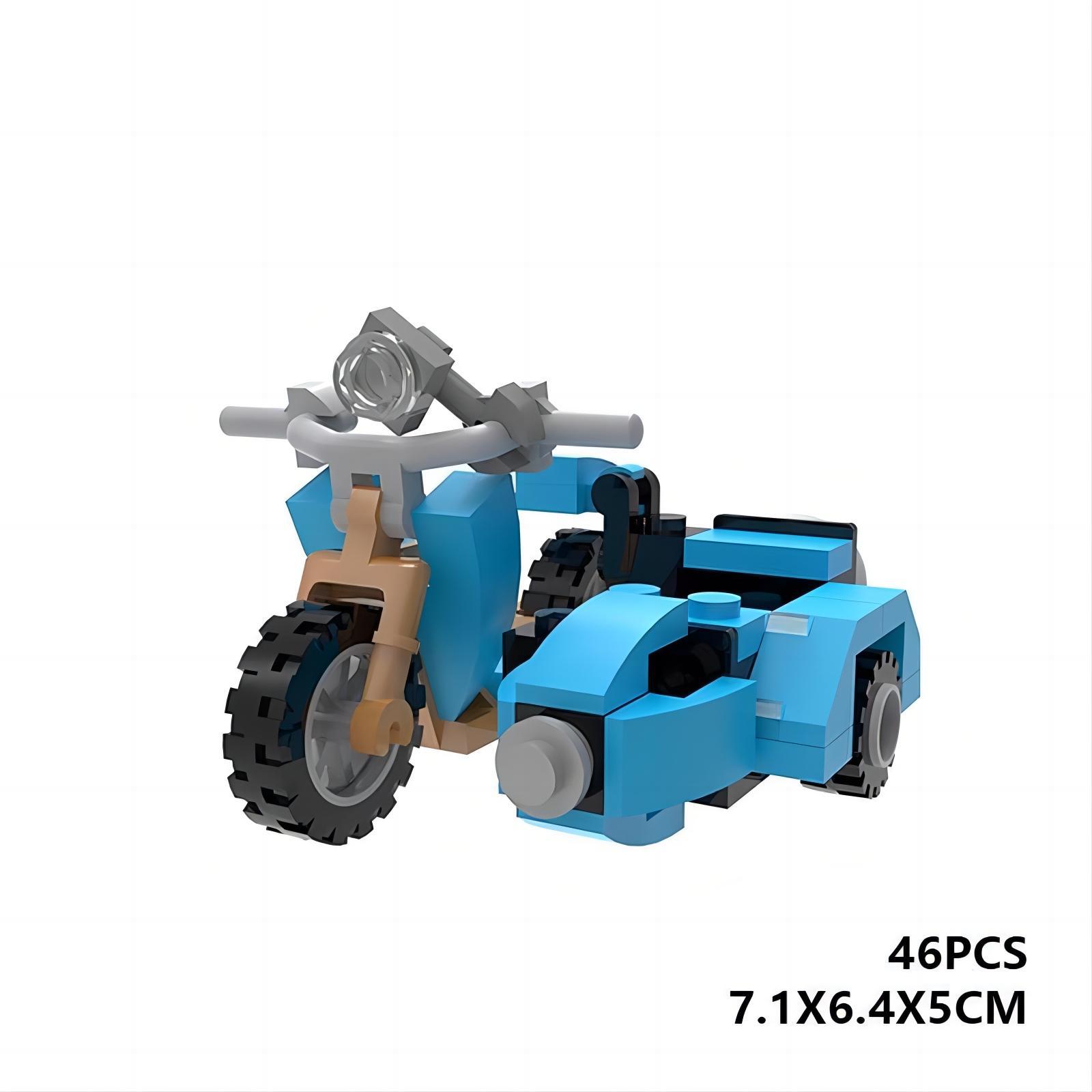 Picture of MOC Building Blocks Compatible with Lego Small Particle Set Hagrid's Motorcycle Harry Potter Small Particle Matching Toy