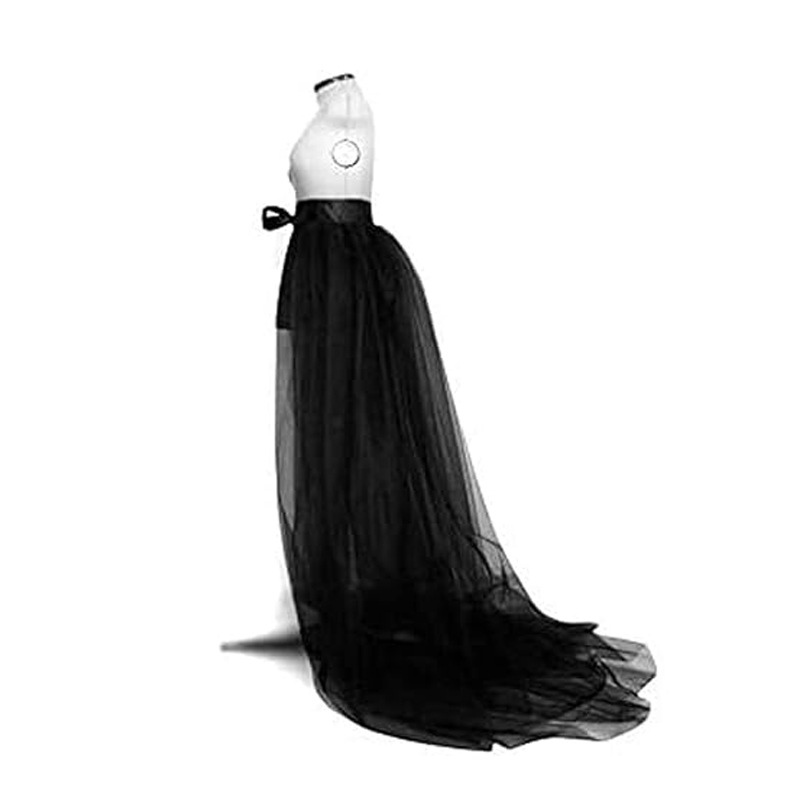 Picture of Cross-border Amazon Black yarn perspective skirt dress tulle long skirt swing party retro dance party clothing photo