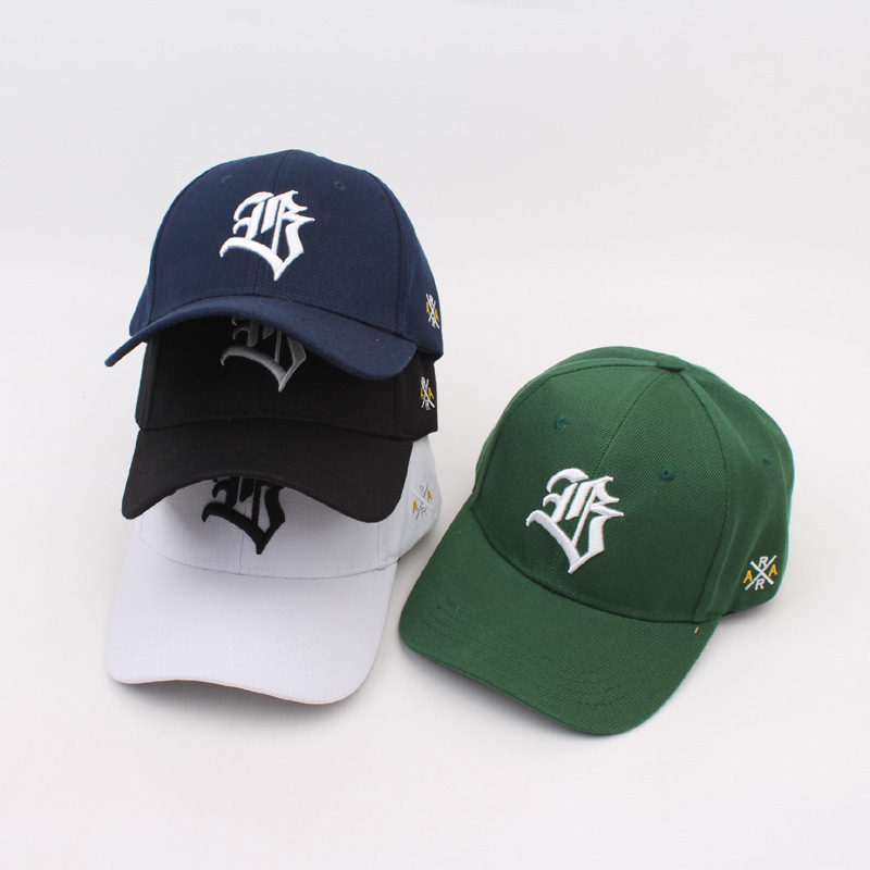 European and American Letter Embroidered Foreign Trade Hat Baseball Cap Women's Sun Hat Casual Sports Cap Men's Curved Hat