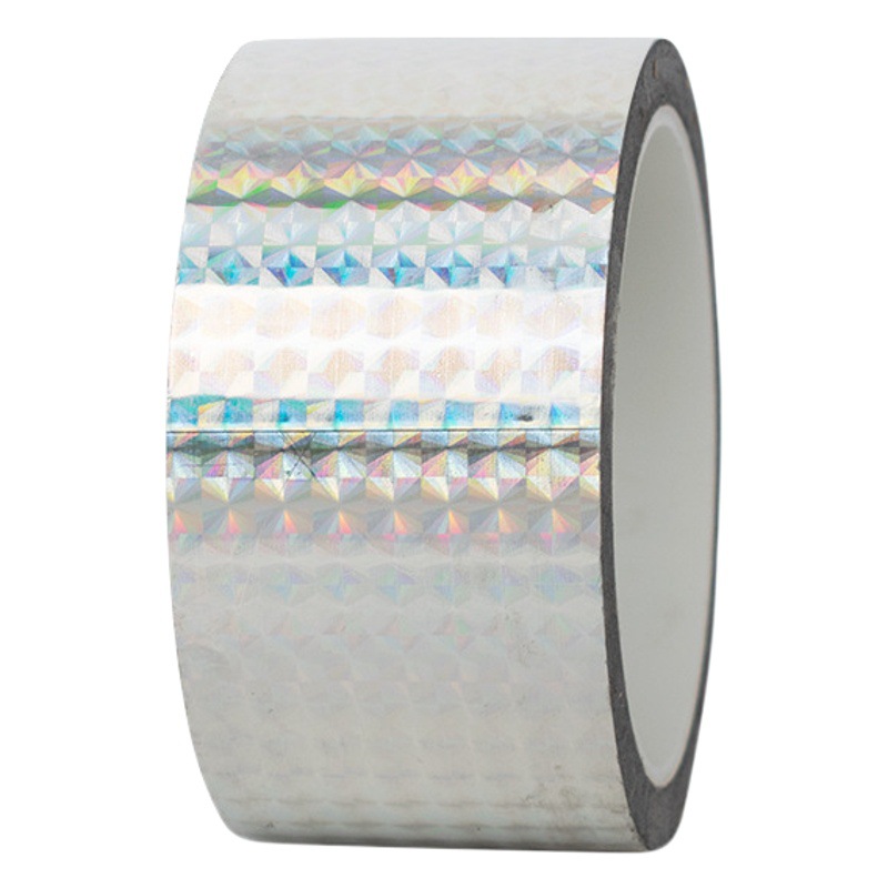 Laser silver tape color shiny reflective decorative stickers kindergarten students handmade DIY small tape