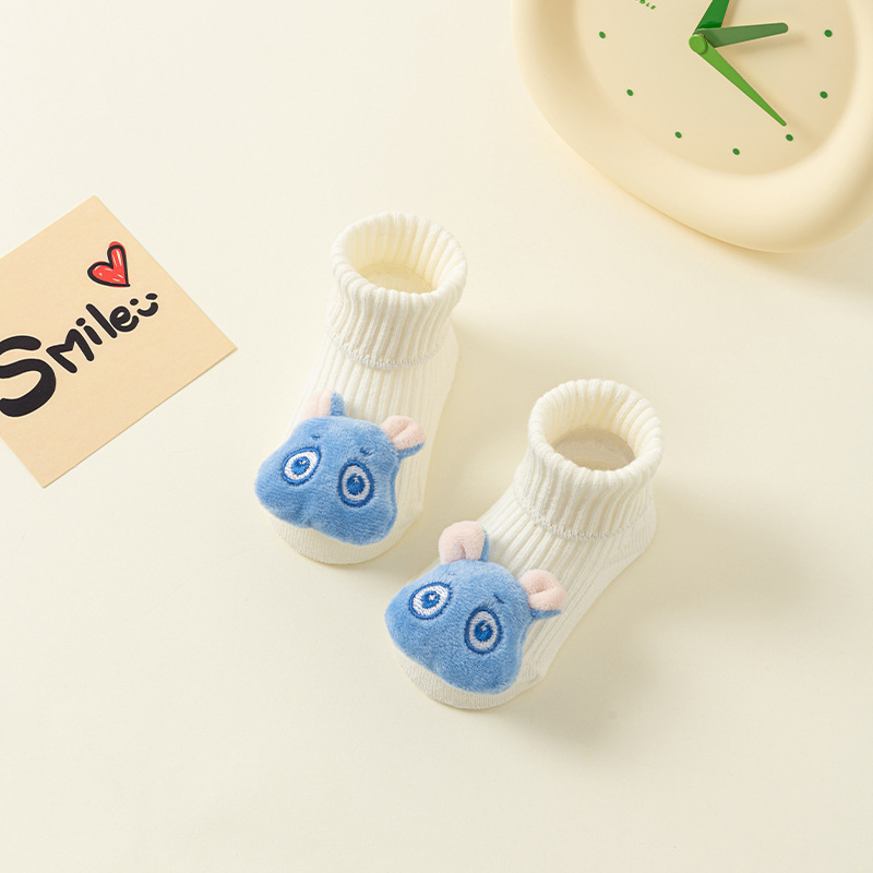Picture of Newborn baby socks class a cotton spring and autumn non-slip boys and girls baby cartoon doll tube floor socks wholesale 1
