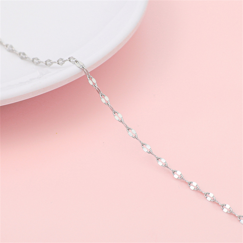 Picture of Trend Hip Hop Stainless Steel Y2K Ancient Silver Chain Extension Chain DIY Handmade Jewelry Bracelet Necklace Accessories Material
