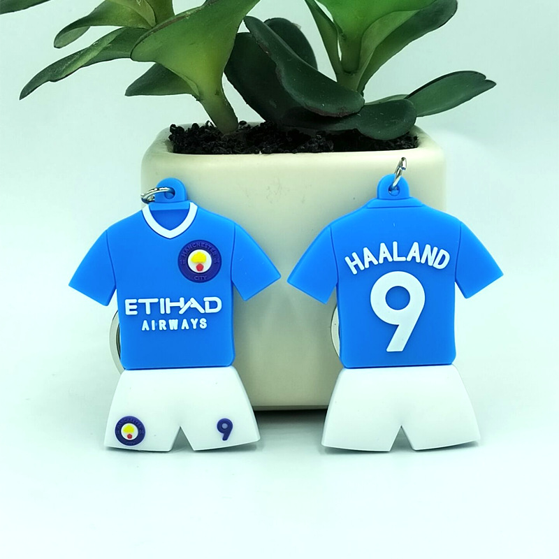 Badge keychain Lashford Harland Spanish fans ball logo PVC Jersey keychain pendant supplies