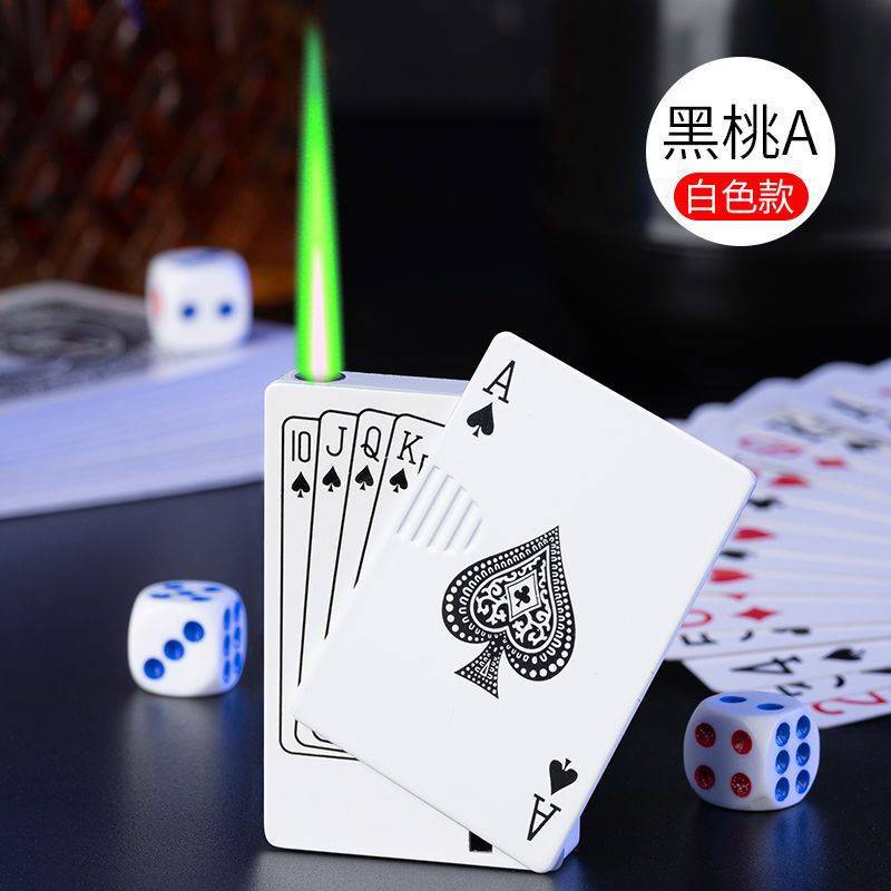 Picture of New grotesque creative lighter poker card shape straight windproof lighter manufacturers wholesale