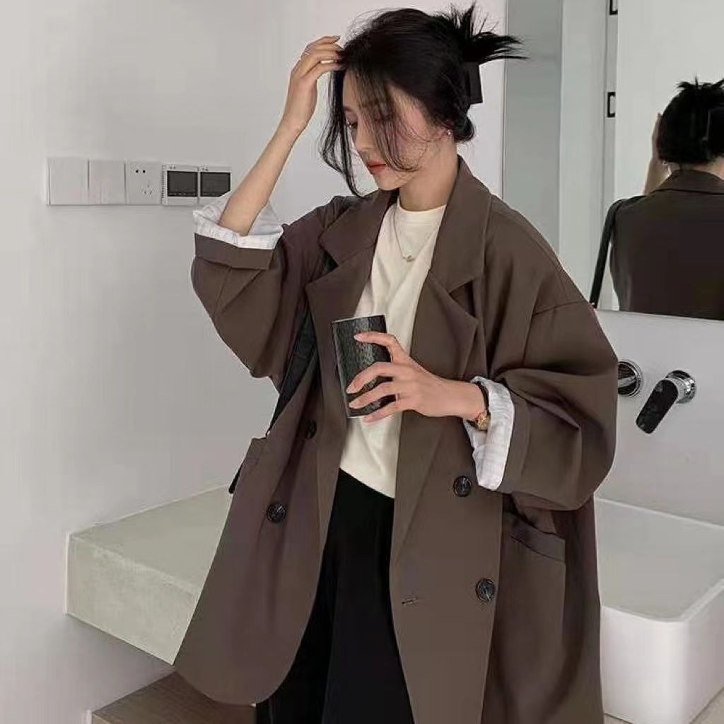 Picture of 2024 Spring and Autumn New Small Suit Jacket Women's Fashion Korean Style Loose College Style Suit Women's Top Trendy