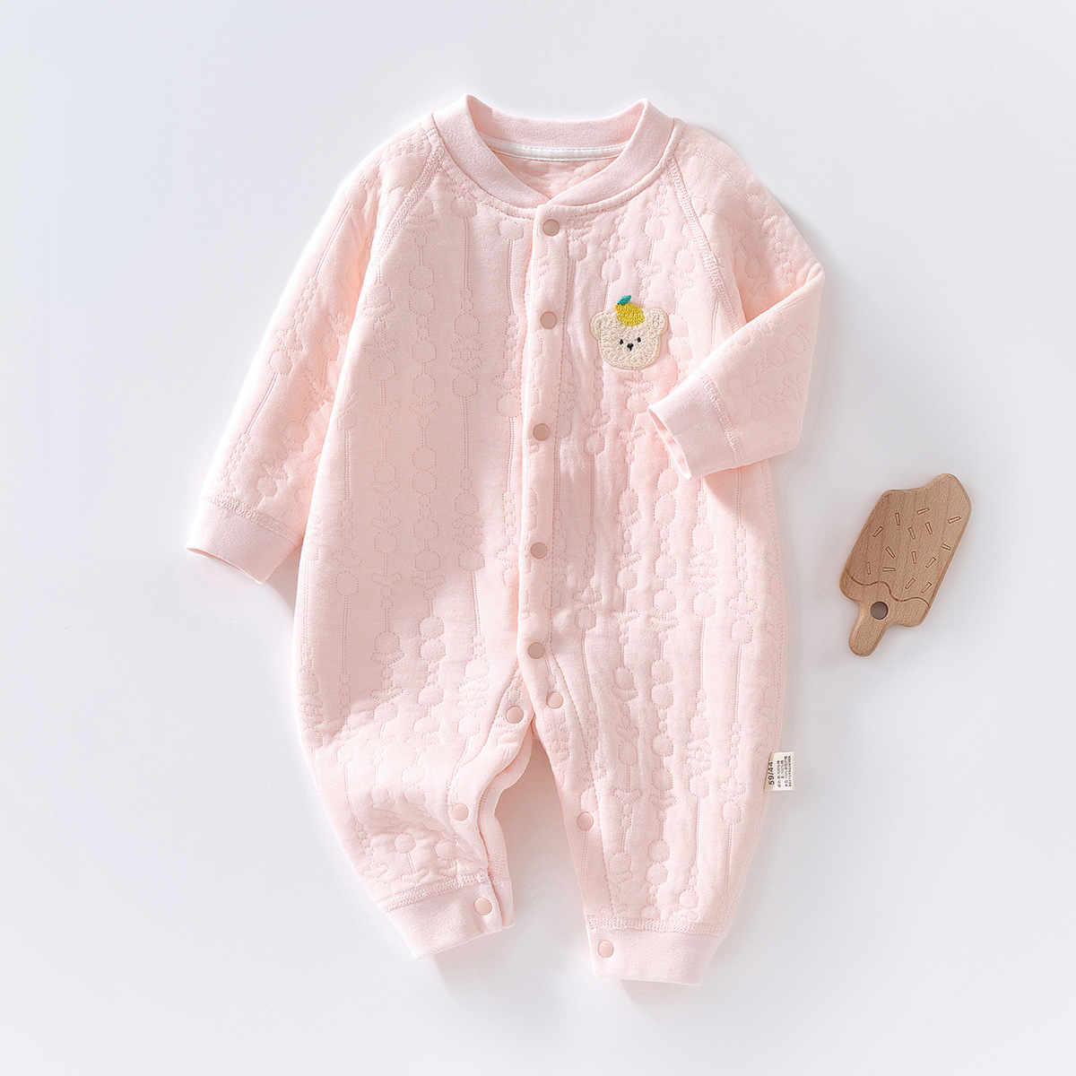 Picture of Baby Jumpsuit winter warm long-sleeved romper autumn and winter bottoming warm clothes newborn baby clothes winter pajamas
