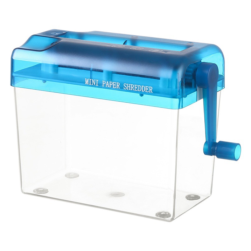 Manual paper shredder office mini household manual small paper shredder tool hand crushes A4 paper card shredder