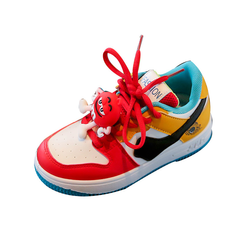 Picture of Children's Sports Shoes High-Top Yuanyang Trendy Brand Girls' Shoes 2025 Autum New M-Bean Non-Slip Breathable Boys' Shoes