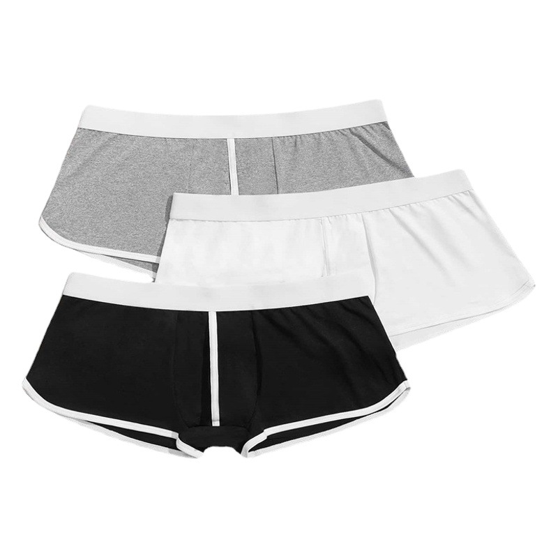 plus size Loose Men's Underwear Ice Silk Summer Thin Sports Quick-drying Solid Color Cross-border Foreign Trade Source Men's Trousers
