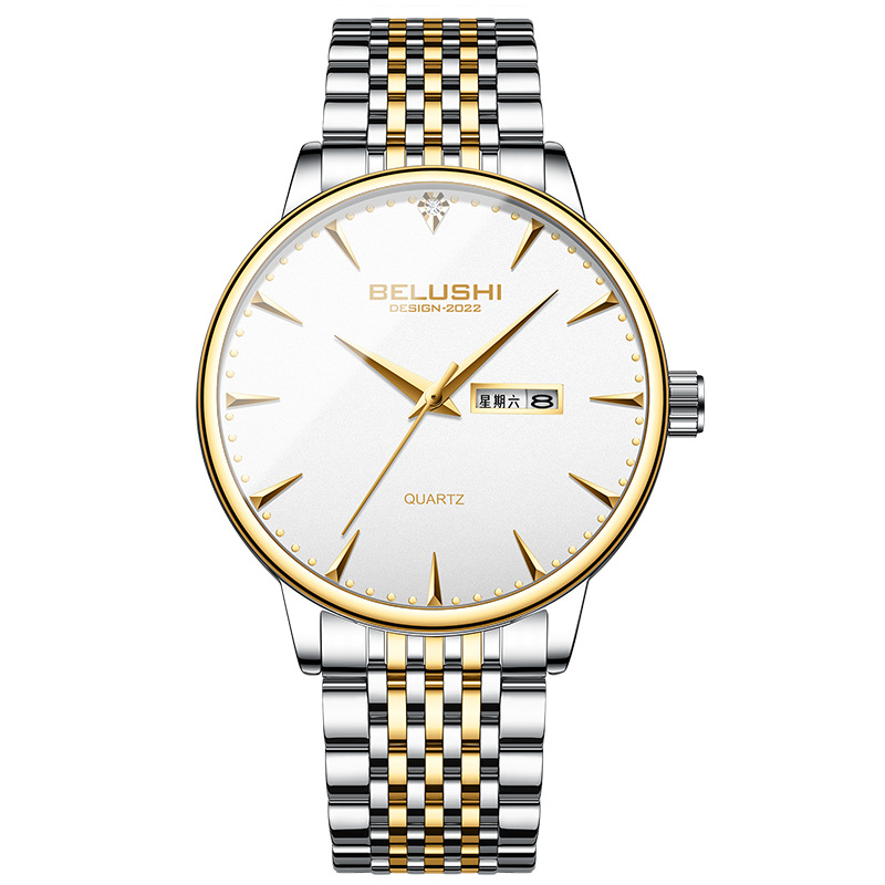 Picture of Bellows wholesale watch men's watch business stainless steel band waterproof men's watch fashion watch men's quartz watch