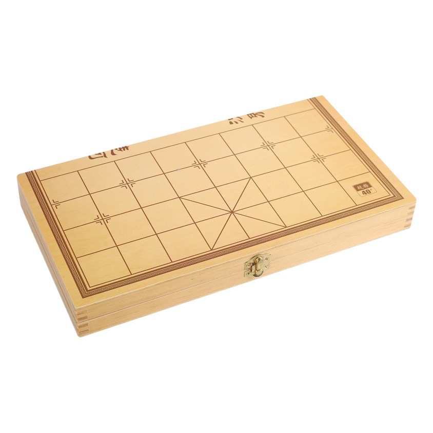 Factory Black Dragon wood plate large adult student Chinese chess board suit foldable chessboard wooden high-end