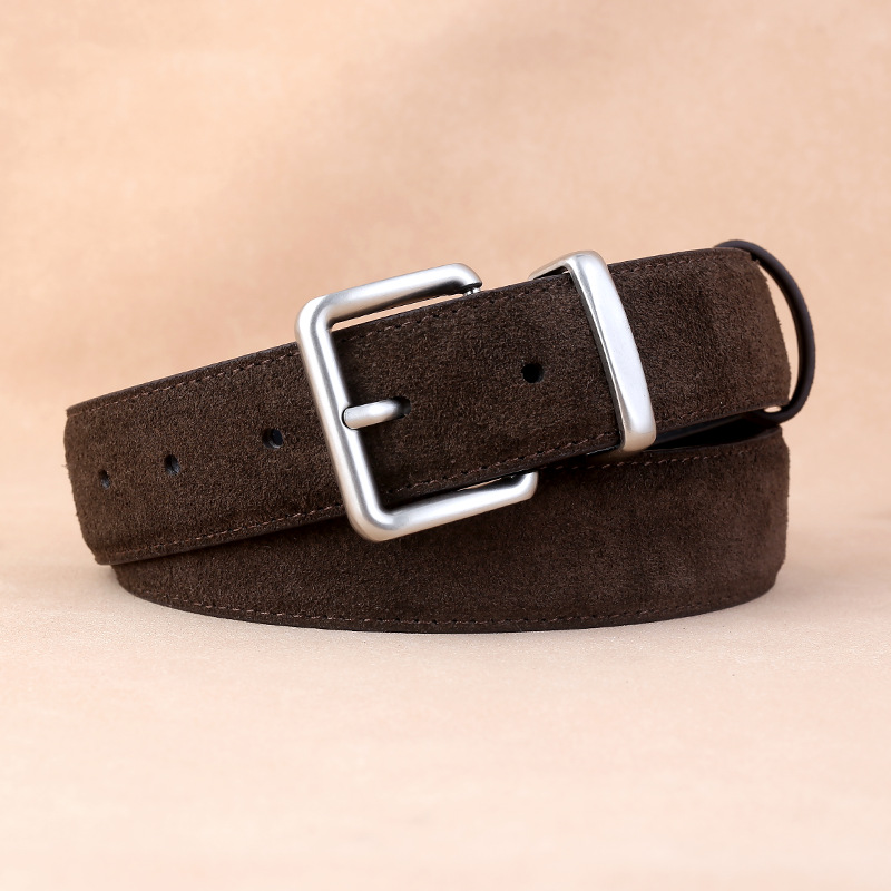 2024 new leather belt ladies velvet belt fashion casual pin buckle women's belt tide in stock wholesale