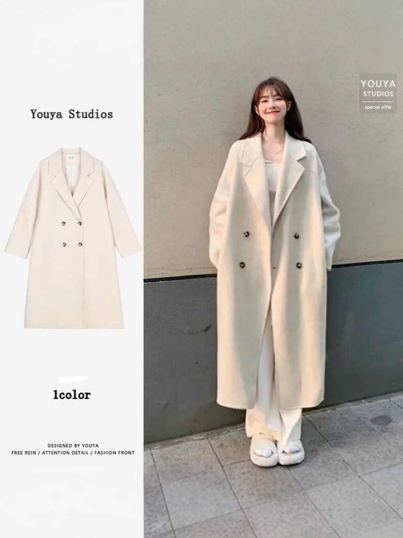 Advanced Sense Woolen Coat Women's New Woolen Coat for Autumn and Winter 2024