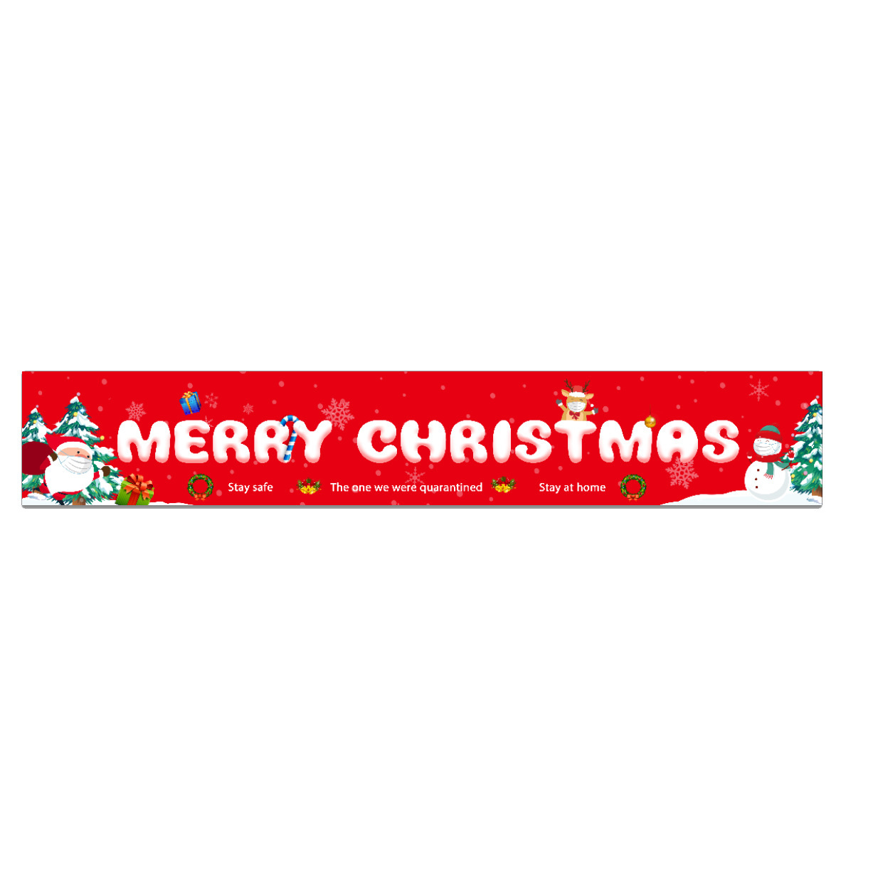 Picture of Cross-Border Spot Christmas Banner Background Christmas Flag Door Curtain Holiday Party Flag Background Cloth in Stock