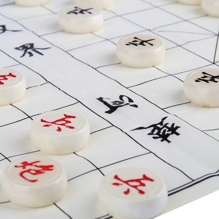 Picture of Wholesale deli 9566 Chinese Chess High Quality Wooden Chess 35mm Log Clear Carving