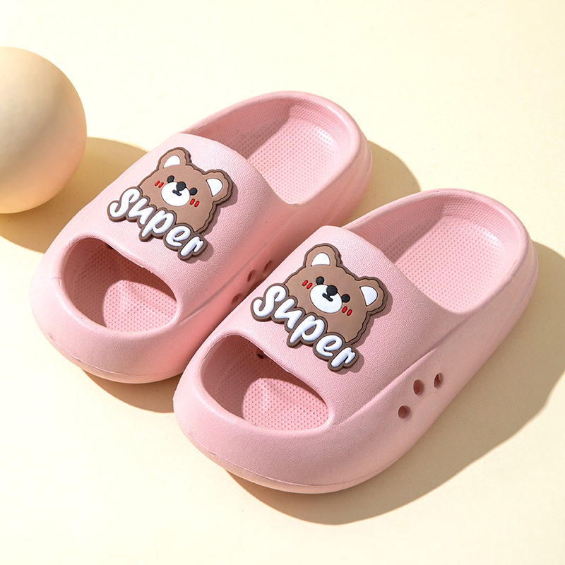 Picture of EVA Children's Slippers Cute Cartoon Boys and Girls Baby Children's Bean Shoes Big Children's Parent-Child Summer Slippers