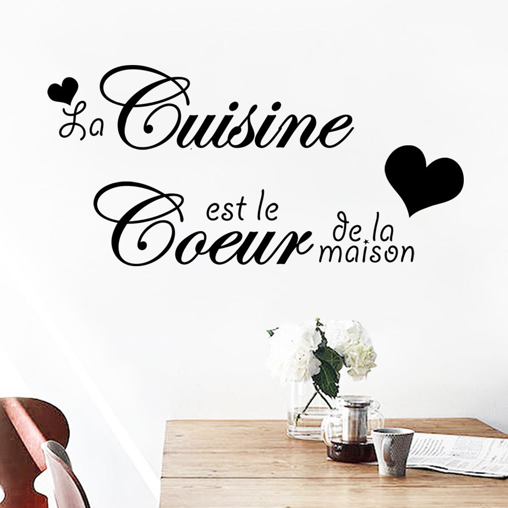 Picture of Love cuisine carved cross-border removable fashion creative wall stickers Kitchen restaurant background decoration ph2283