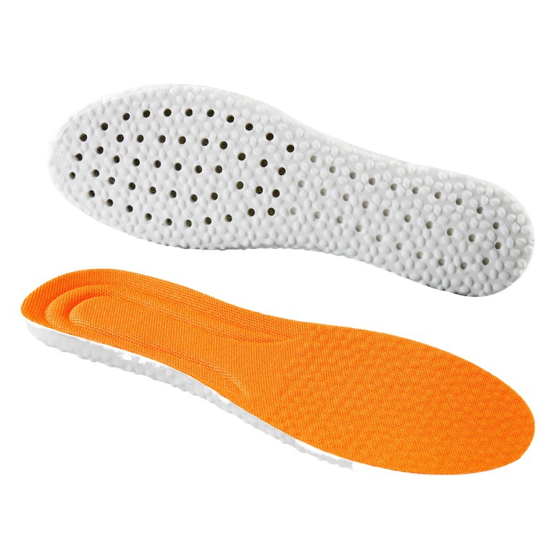 Stepping on excrement feeling sports insoles for men and women super soft PU running shock absorption soft basketball military training long standing not tired insoles manufacturers