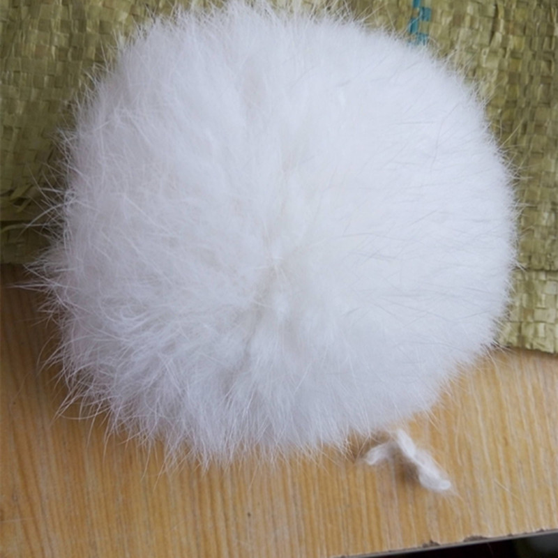 Factory wholesale DIY hat fur jewelry rex rabbit 6.7.8cm fur ball fur pendant fur ball