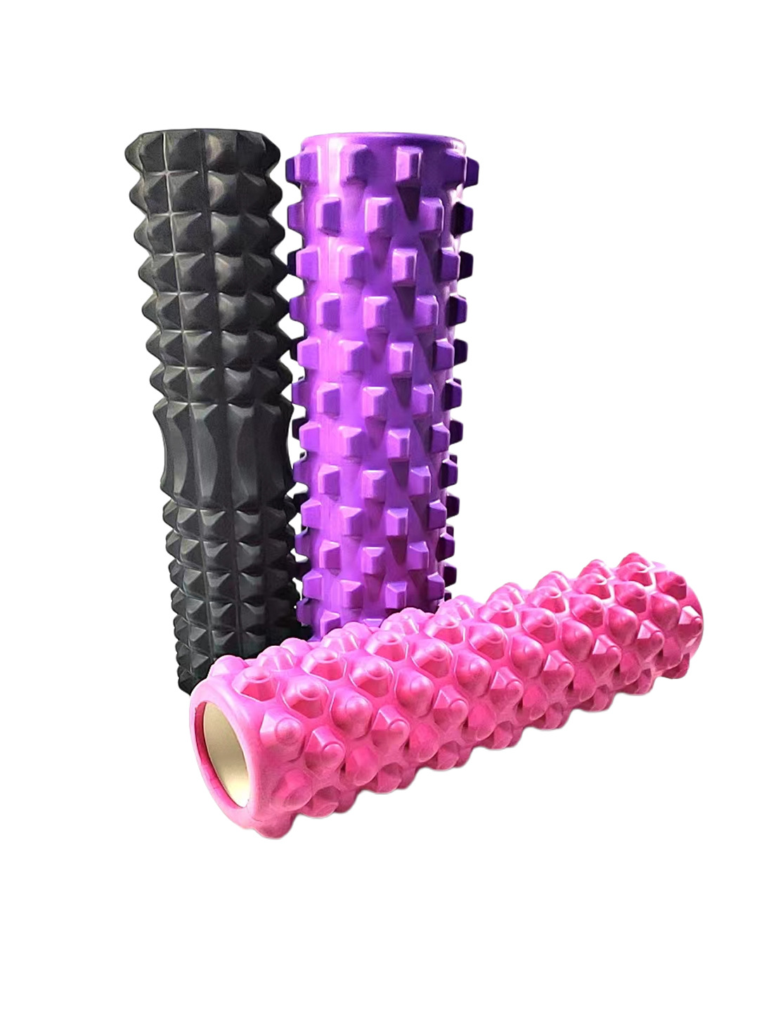 Picture of EVA hollow yoga column 45cm extended foam shaft muscle relaxation massage stick roller Mace factory wholesale