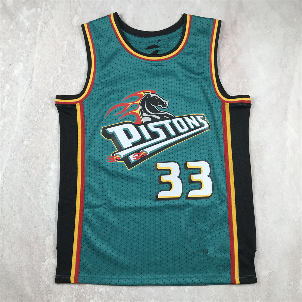Hot Press Edition American Basketball Jersey Mesh Retro Pistons Hill HILL Basketball Jersey Jersey