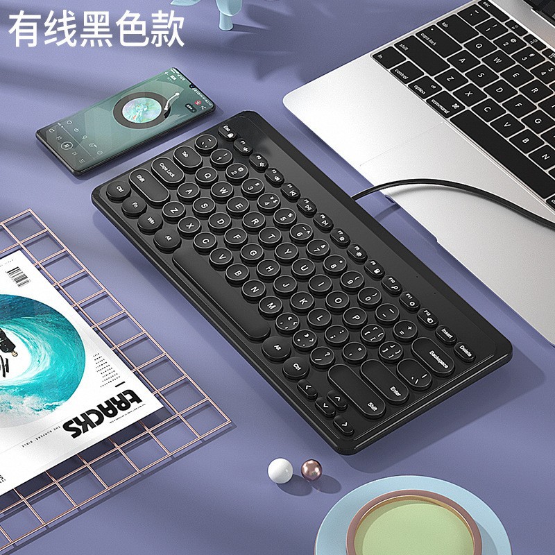 Picture of BOW external wireless keyboard and mouse suit laptop desktop computer general office home mute USB cross-border exclusive