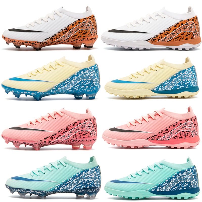 Cross-border Zhongbang Football Shoes tf Crushed Nails Artificial Lawn AG Nails Leather Foot Training Shoes for Boys and Girls Children Teenagers