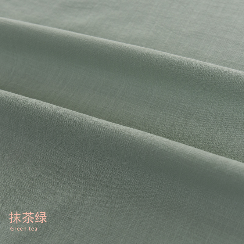 Picture of Plain 21*21 yarn woven bamboo cotton linen fabric artistic Zen clothing cotton washed bamboo cotton fabric