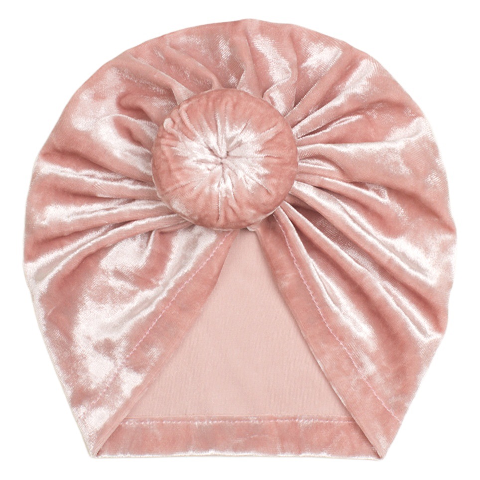 European and American winter New Baby Gold Velvet Donut hat baby warm comfortable pullover hat baby tire hat