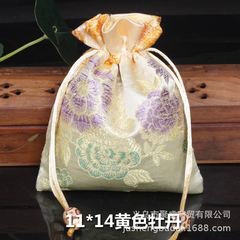 Picture of Osmanthus sachet sachet pendant antique Chinese brocade high-grade sachet empty bag bag bag wholesale 11*14