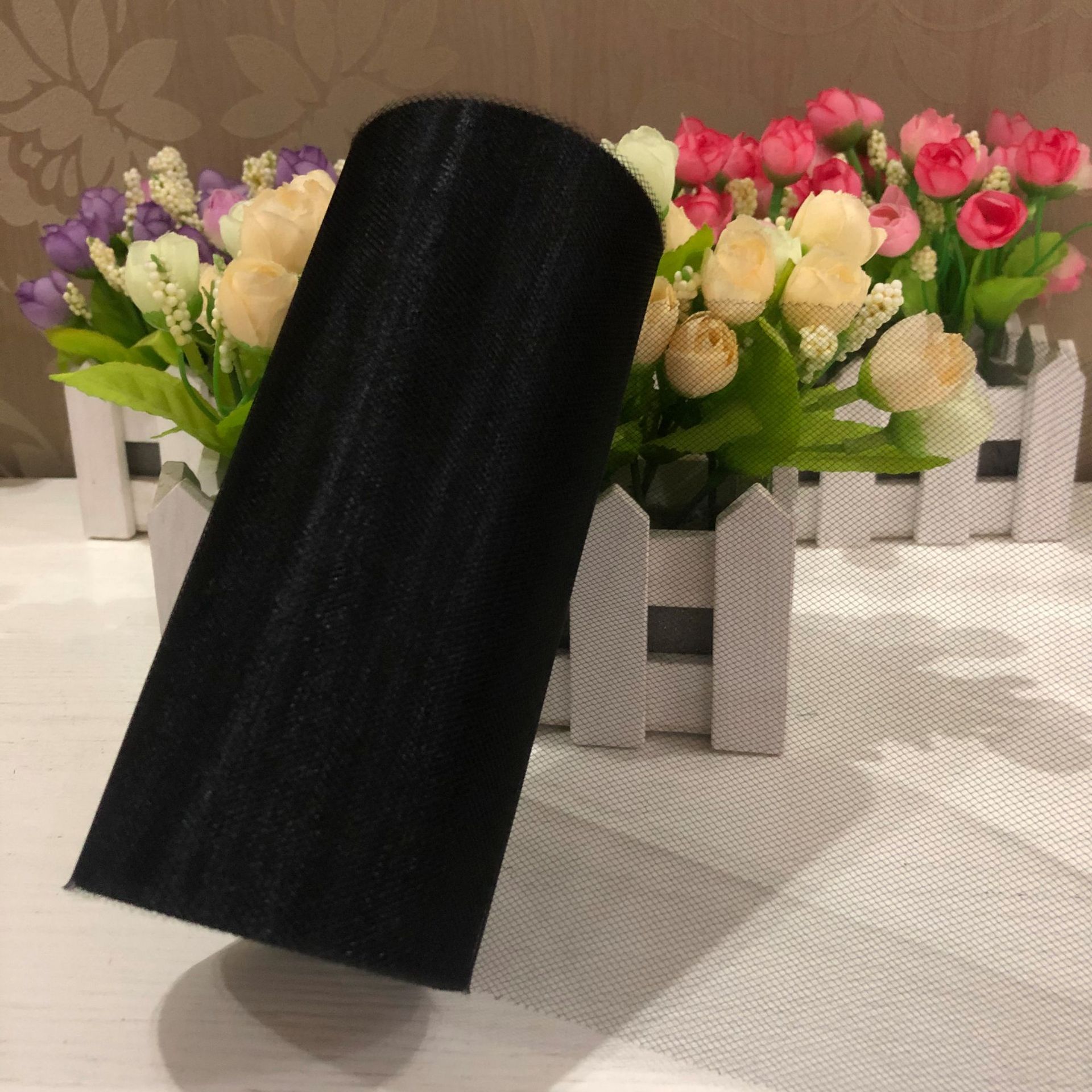 Picture of Wedding party decoration American mesh roll tutu skirt birthday table skirt tulle yarn wedding decoration 15cm * 25 yards