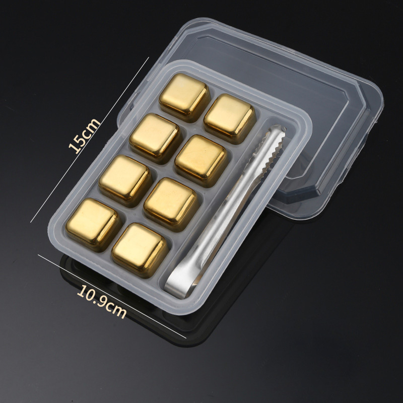 Picture of Cross-Border Stainless Steel Ice Cubes 304 Steel Ice Cubes Red Wine Beer Beverage Iced Metal Ice Cubes High Quality Ice Tartar